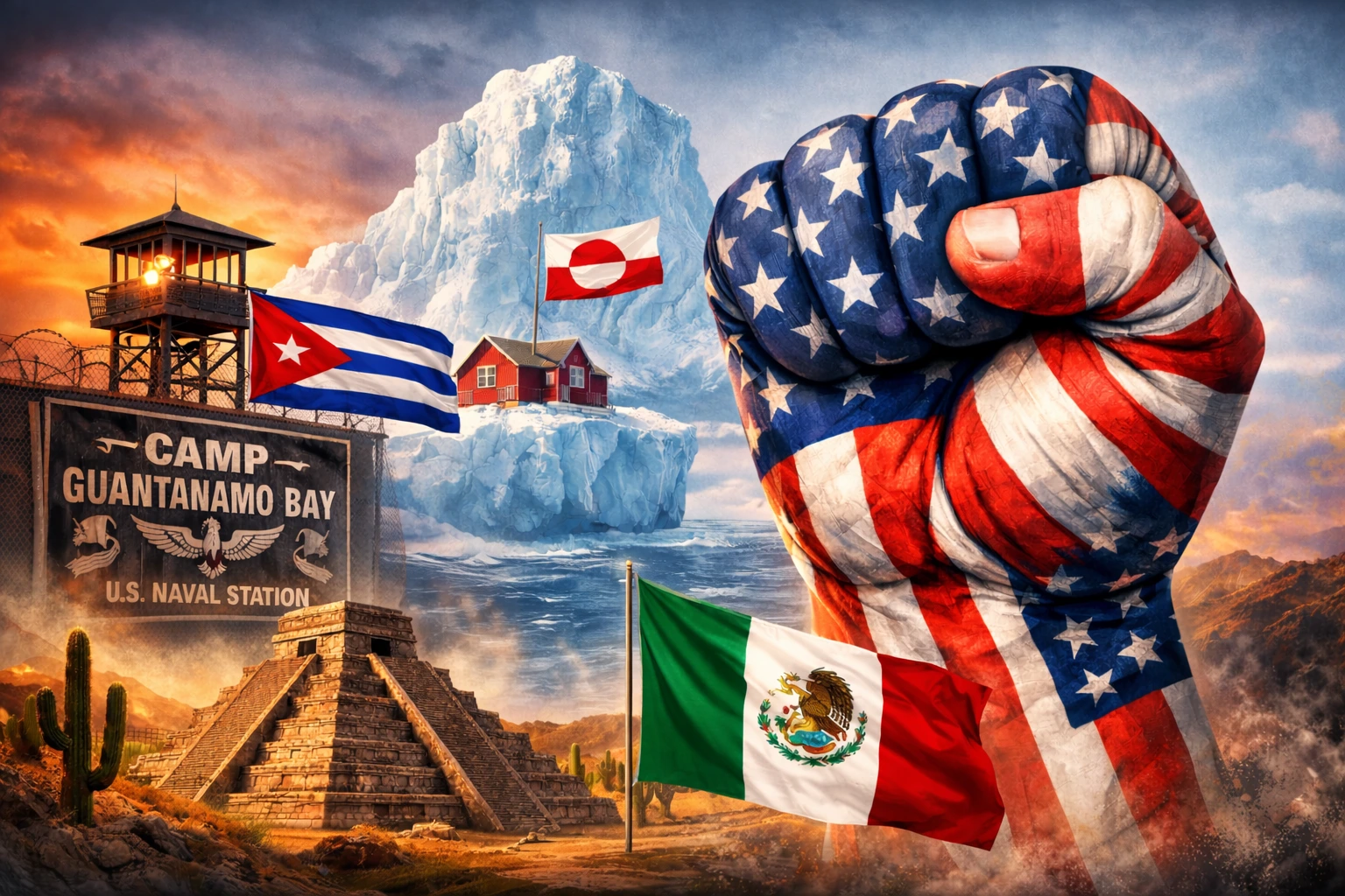 ترامپ و نمایش قدرت؛ از یخ‌های شمال تا آب‌های کارائیب